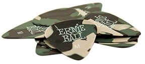 Ernie Ball Camouflage Cellulose Picks, Medium, 12-Pack, Medium