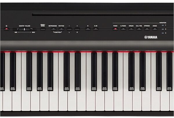 Yamaha P-125 Digital Stage Piano, 88-Key, Top