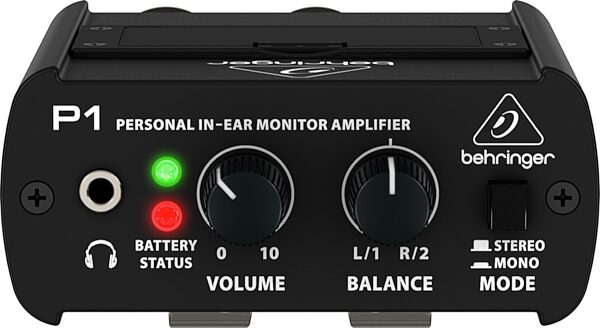 Behringer P1 Powerplay Personal In-Ear Monitor Amplifier, Top Front