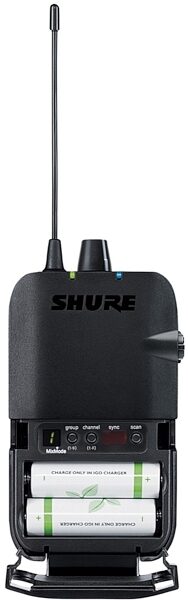 Shure P3R PSM300 Wireless In-Ear Monitor Bodypack Receiver, Band H20 (518.200 - 541.800 MHz), Front