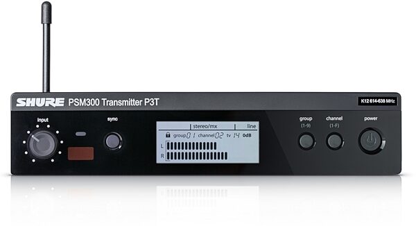 Shure P3T PSM300 Wireless Transmitter, Band G20, Main