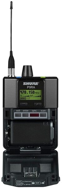 Shure P9RA PSM900 Rechargeable Wireless In-Ear Monitor Bodypack Receiver, Open