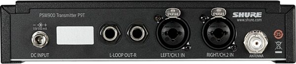 Shure PSM900 Personal Monitor System with SE425 In-Ear Headphones, Band G7, Detail Side