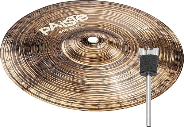 Paiste 900 Series Splash Cymbal, 10 inch, with MCS6 Stacker, pack