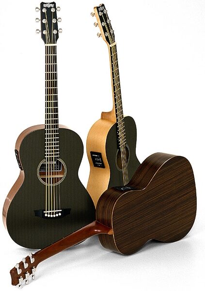 RainSong WPA1000MH Parlor Series Acoustic-Electric Guitar with Case, Main