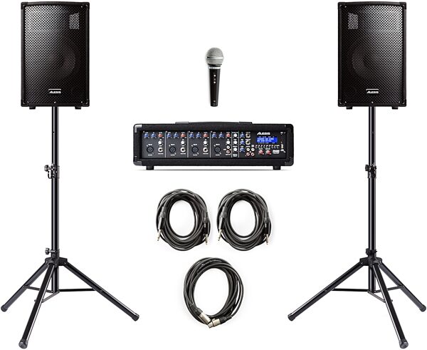 Alesis PA System in a Box Bundle, Action Position Back