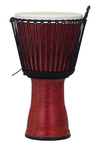 Pearl Synthetic Rope-Tuned Djembe, Red