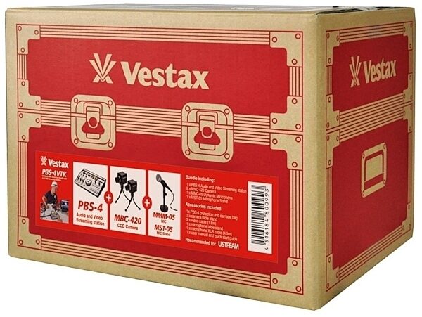 Vestax PBS-4VTK A/V Mixer and Camera Package, Package