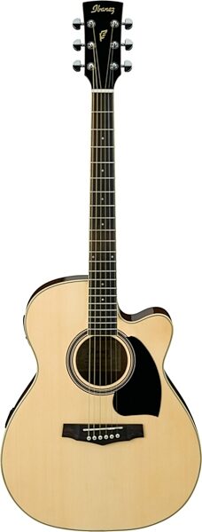 Ibanez PC15ECEWC Grand Concert Acoustic-Electric Guitar (with Case), Natural
