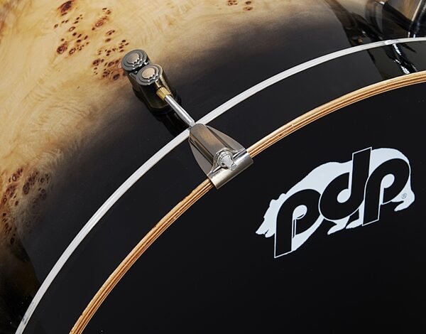 Pacific Drums PDLT2214 Concept Series LTD Exotic Drum Shell Kit, 4-Piece, Action Position Back