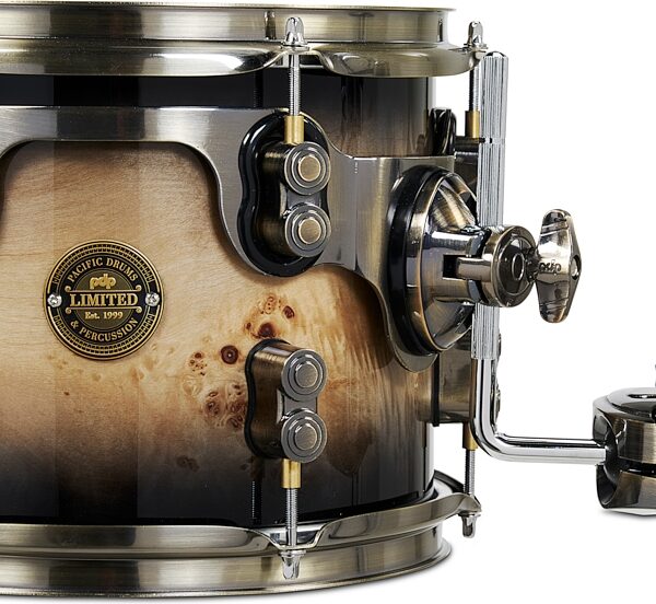 Pacific Drums PDLT2214 Concept Series LTD Exotic Drum Shell Kit, 4-Piece, Action Position Back
