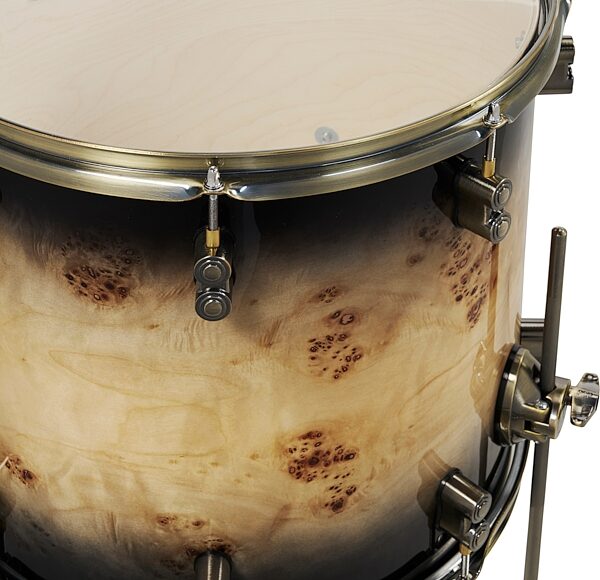 Pacific Drums PDLT2214 Concept Series LTD Exotic Drum Shell Kit, 4-Piece, Action Position Back