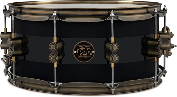 Pacific Drums Concept 20th Anniversary Snare Drum, Action Position Back