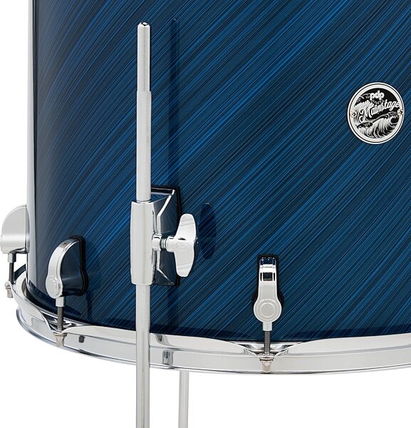 Pacific Drums PDP MainStage Complete Drum Set, 5-Piece, Twilight Blue, Action Position Back