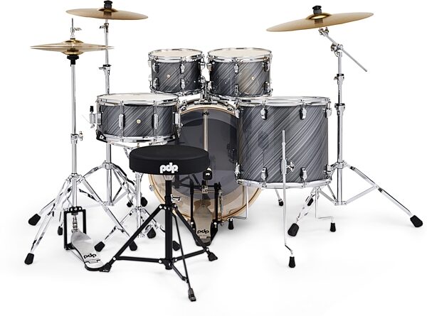 Pacific Drums PDP MainStage Complete Drum Set, 5-Piece, Twilight Graphite, Open Box (Very Good), Action Position Back