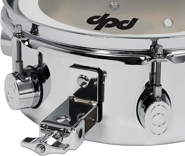 Pacific Drums Mini Timbale, Chrome Over Steel, 4x10 inch, Action Position Back