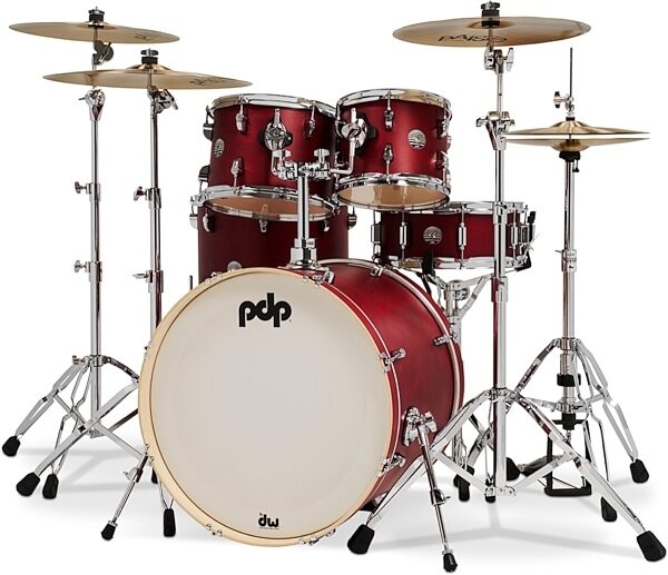 Pacific Drums PDST2215 Spectrum Series Drum Shell Kit, 5-Piece, View
