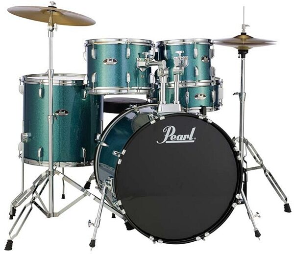 Pearl RS525SC Roadshow Complete Drum Kit, 5-Piece, Blue Glitter, pearl
