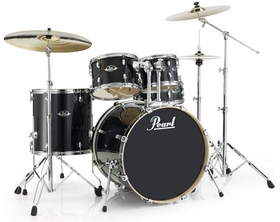 Pearl EXL725S Export Drum Shell and Hardware Kit, 5-Piece, Black Smoke