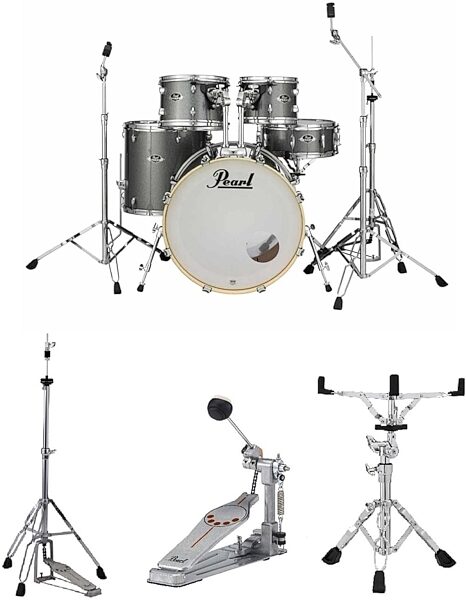 Pearl EX725SPC Export Drum Kit, 5-Piece, Main