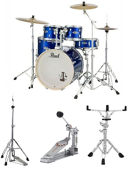 Pearl EX725SPC Export Drum Kit, 5-Piece, Main