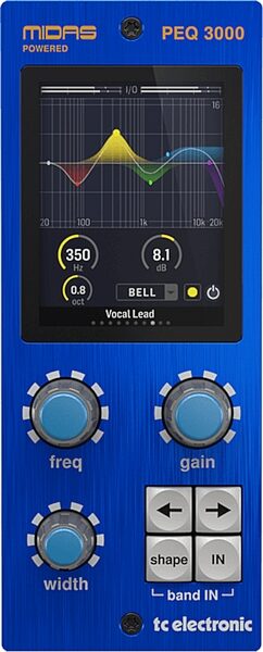 TC Electronic PEQ 3000-DT Parametric EQ Desktop Controller and Plug-in Software, Main