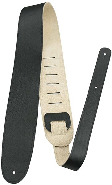 Perri's Leathers P25DX 2.5" Deluxe Italian Leather Guitar Strap, Brown