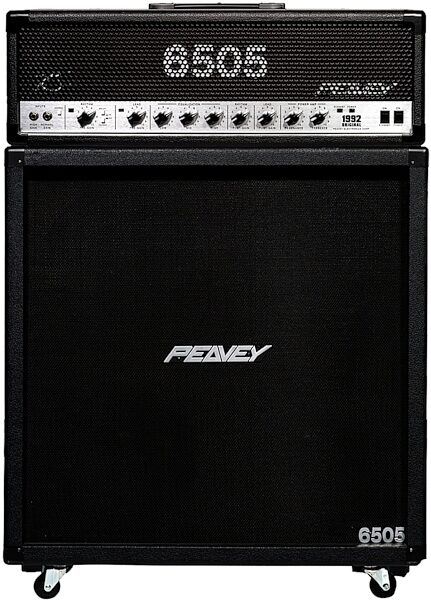 Peavey 6505 1992 Original Guitar Amplifier Head (120 Watts), With Straight Cab, pack