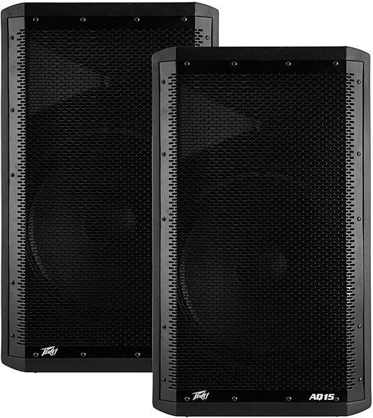Peavey Aquarius AQ15 2-Way Powered Speaker (1000 Watts, 1x15"), Pair, pack