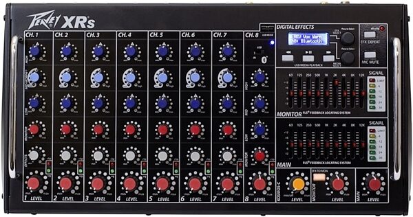 Peavey XR-S Powered Mixer, 8-Channel (1000 Watts), New, Main