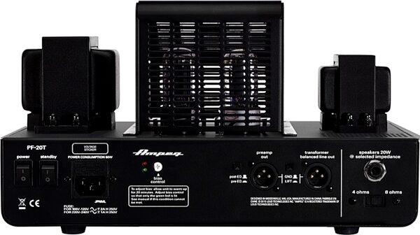 Ampeg Portaflex PF-20T Bass Amplifier Head, New, Rear