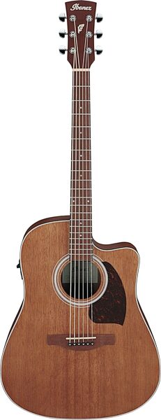 Ibanez PF54CE Acoustic-Electric Guitar, Open Pore Natural, Action Position Back