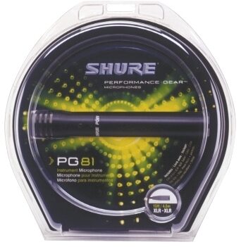 Shure PG81 Performance Gear Instrument Microphone, Packaging