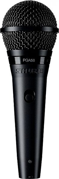 Shure PGA58 Dynamic Vocal Microphone, PGA58BTS, BTS Kit with Tripod Stand and XLR Cable, Detail Side