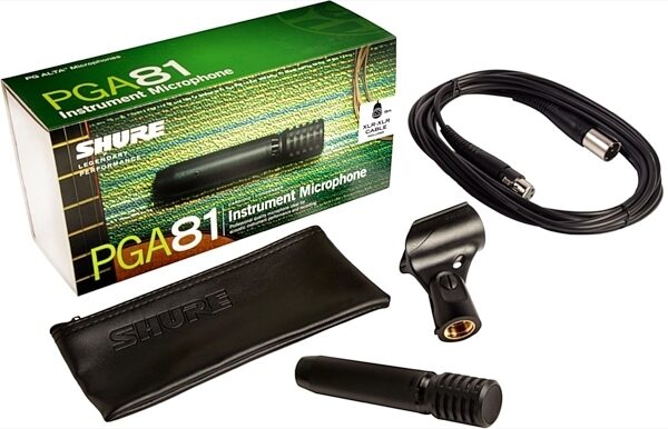 Shure PGA81 Cardioid Condenser Instrument Microphone, PGA81-XLR, with XLR Cable, Main