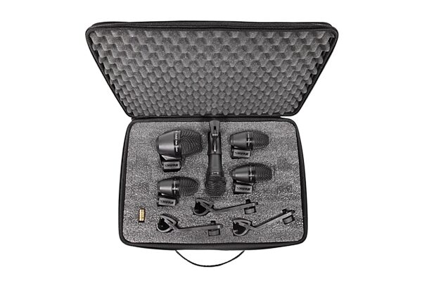 Shure PGADRUMKIT5 5-Piece Drum Microphone Kit (with Case), New, Main