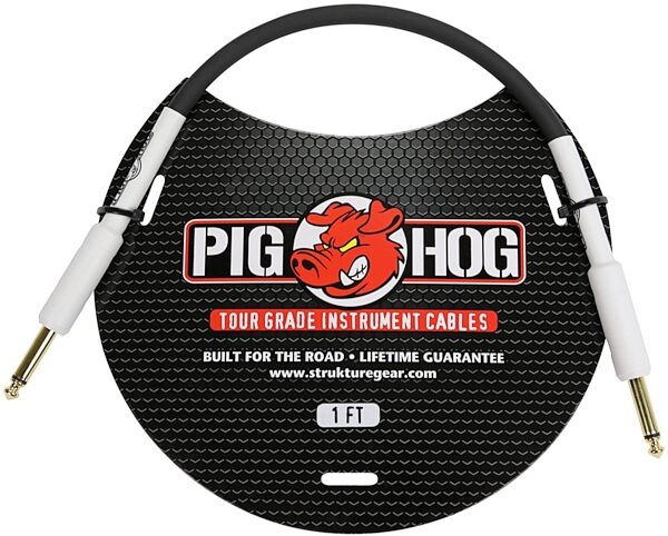 Pig Hog Instrument Cable, 1 foot, ve