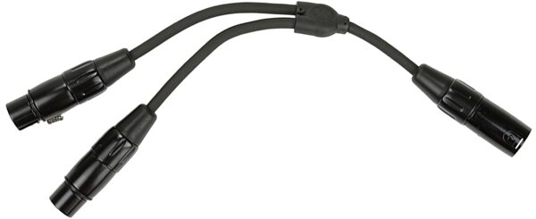 Pig Hog Y-Cable, XLR Male to Dual XLR Female, 6 inch, view