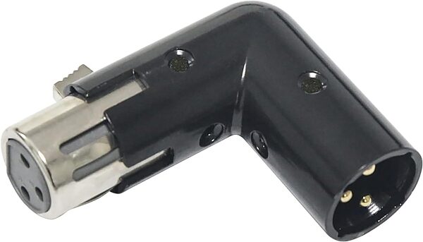 Pig Hog PA-XMRTXF Right Angle XLR Adapter, New, Action Position Back