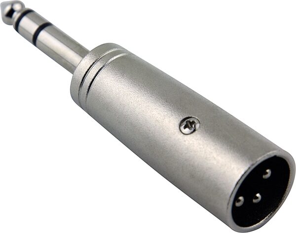 Pig Hog XLR Male to TRS 1/4" Male Adapter, New, Action Position Back