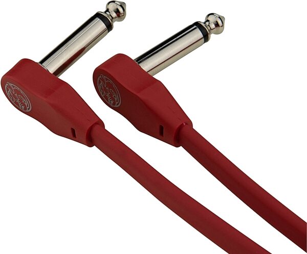 Pig Hog Lil Pigs Low Profile Patch Cables, Candy Apple Red, 1 foot, PHLSK1CA, Action Position Back