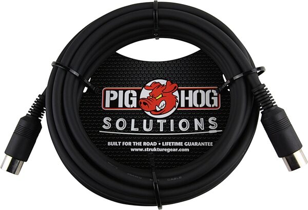 Pig Hog MIDI Cable, 15 foot, Action Position Back