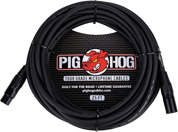 Pig Hog XLR Microphone Cable, 25 foot, Main
