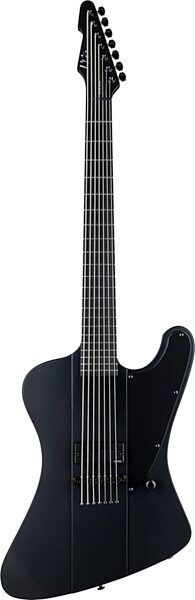 ESP LTD Phoenix 7 Baritone Electric Guitar, Black Metal, Action Position Back