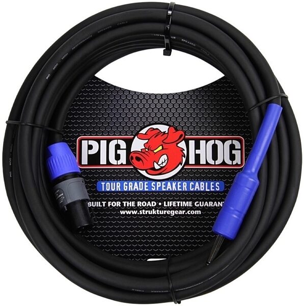 Pig Hog Speakon to 1/4" 14-Gauge Speaker Cable, 25 foot, Main