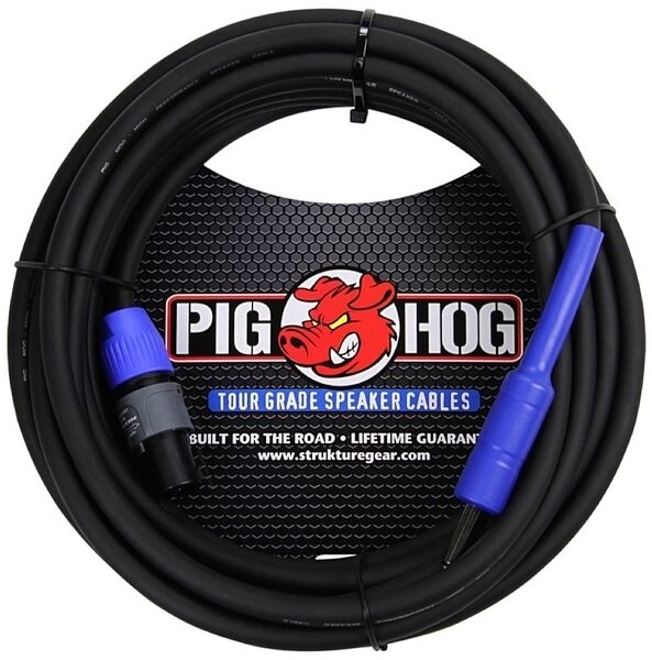Pig Hog Speakon to 1/4" 14-Gauge Speaker Cable, 50 foot, Main