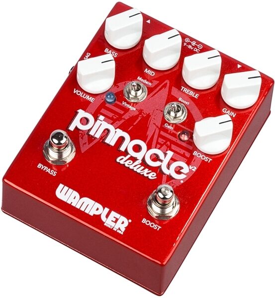 Wampler Pinnacle Deluxe v2 Distortion Pedal, Angle1