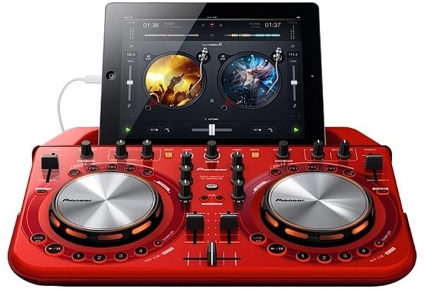 Pioneer DDJ-WeGO2 DJ Controller, Red - Front