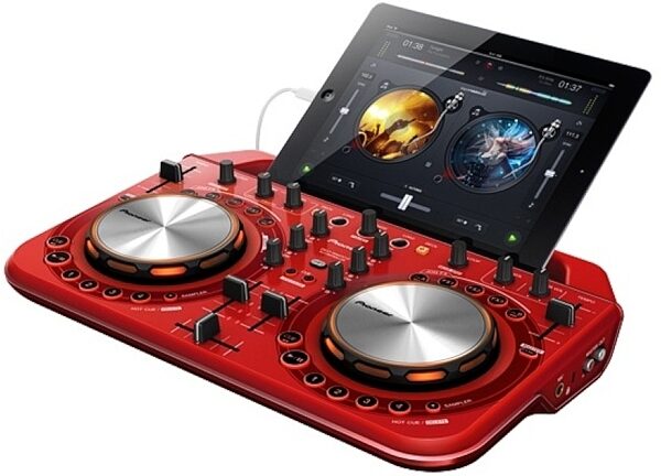 Pioneer DDJ-WeGO2 DJ Controller, Red - Angle