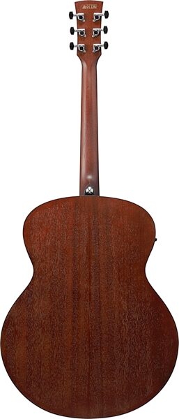 Ibanez PJ50E Acoustic-Electric Guitar, Open Pore Vintage Amber Sunburst, Action Position Back